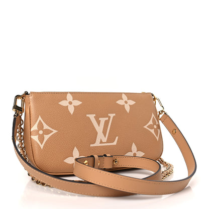 Louis Vuitton Empreinte Monogram Giant Multi Pochette Accessories Arizona Creme 3 of 10