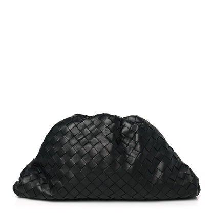 Bottega Veneta Nappa Maxi Intreccio The Pouch Oversized Clutch Black 1 of 9