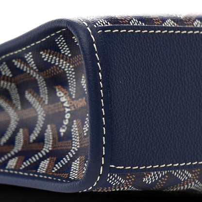 Goyard Goyardine Calfskin Morvan Document Case Navy 9 of 10