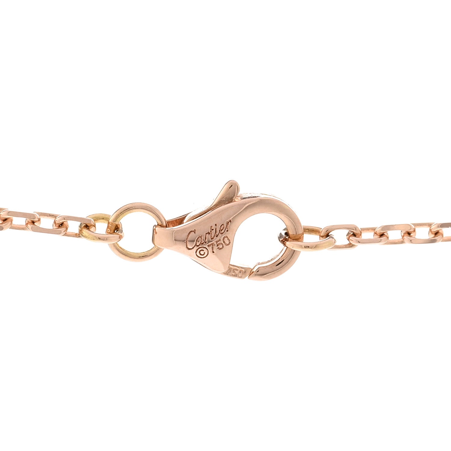 Cartier 18K Pink White Yellow Gold Diamond Trinity Pendant Necklace 4 of 4