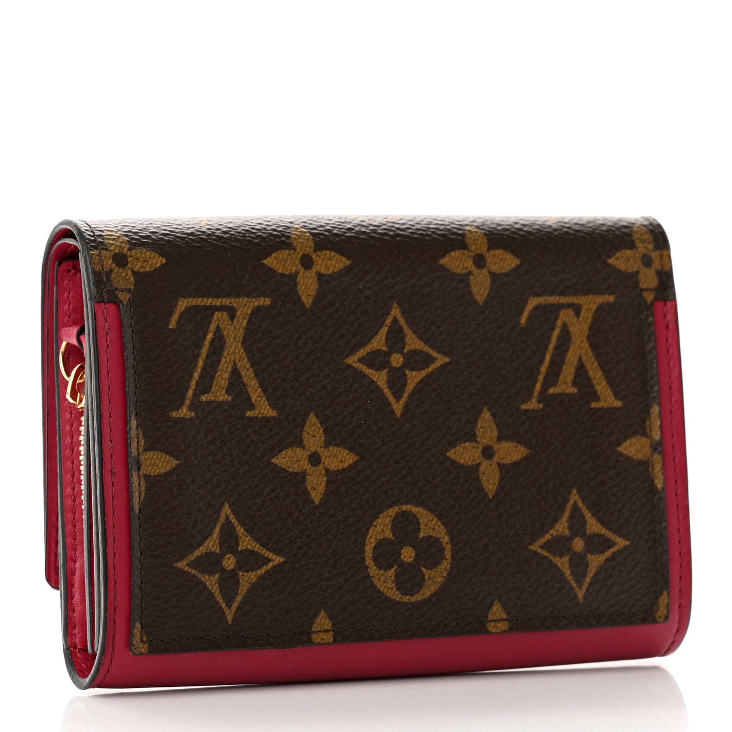 Monogram Flore Compact Wallet Fuchsia