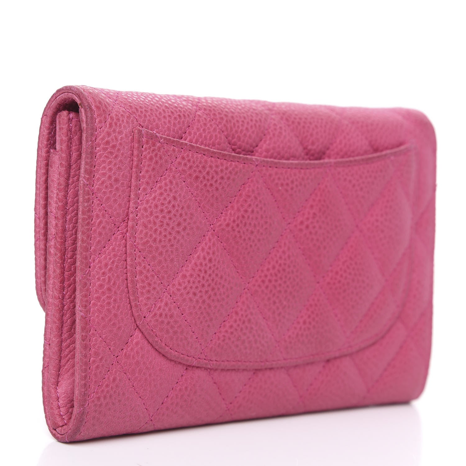 Chanel Iridescent Caviar Quilted Small Flap Wallet Pink 2 of 12