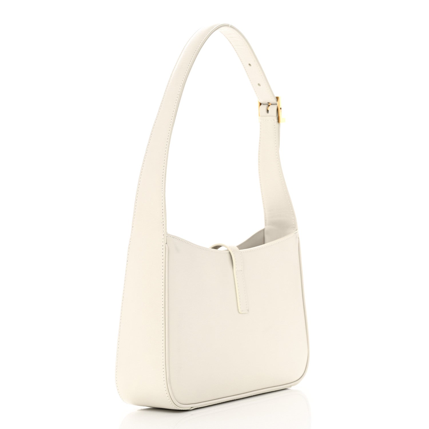 Saint Laurent Smooth Calfskin Le 5 A 7 Hobo Blanc Vintage 3 of 25