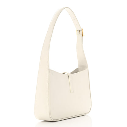 Saint Laurent Smooth Calfskin Le 5 A 7 Hobo Blanc Vintage 3 of 25