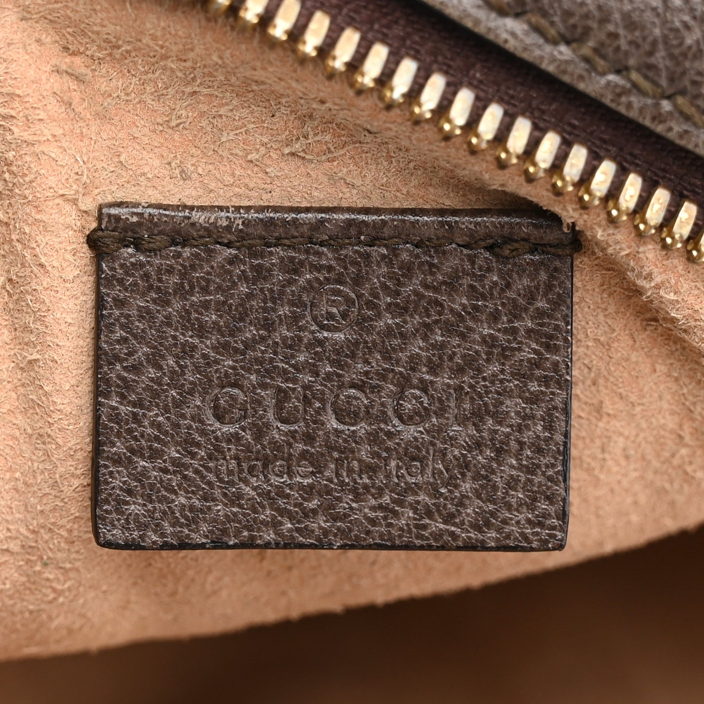 GG Supreme Monogram Web Mini Ophidia Round Shoulder Bag Brown