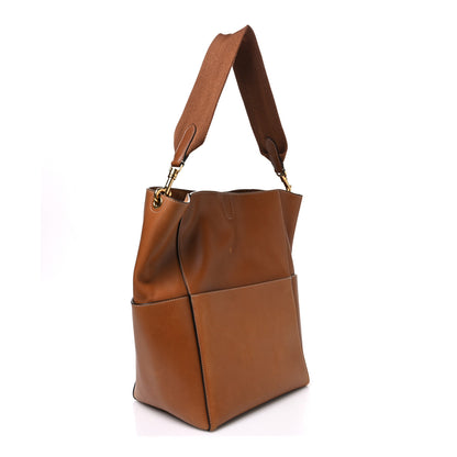 Celine Natural Calfskin Seau Sangle Bucket Bag Tan 3 of 12