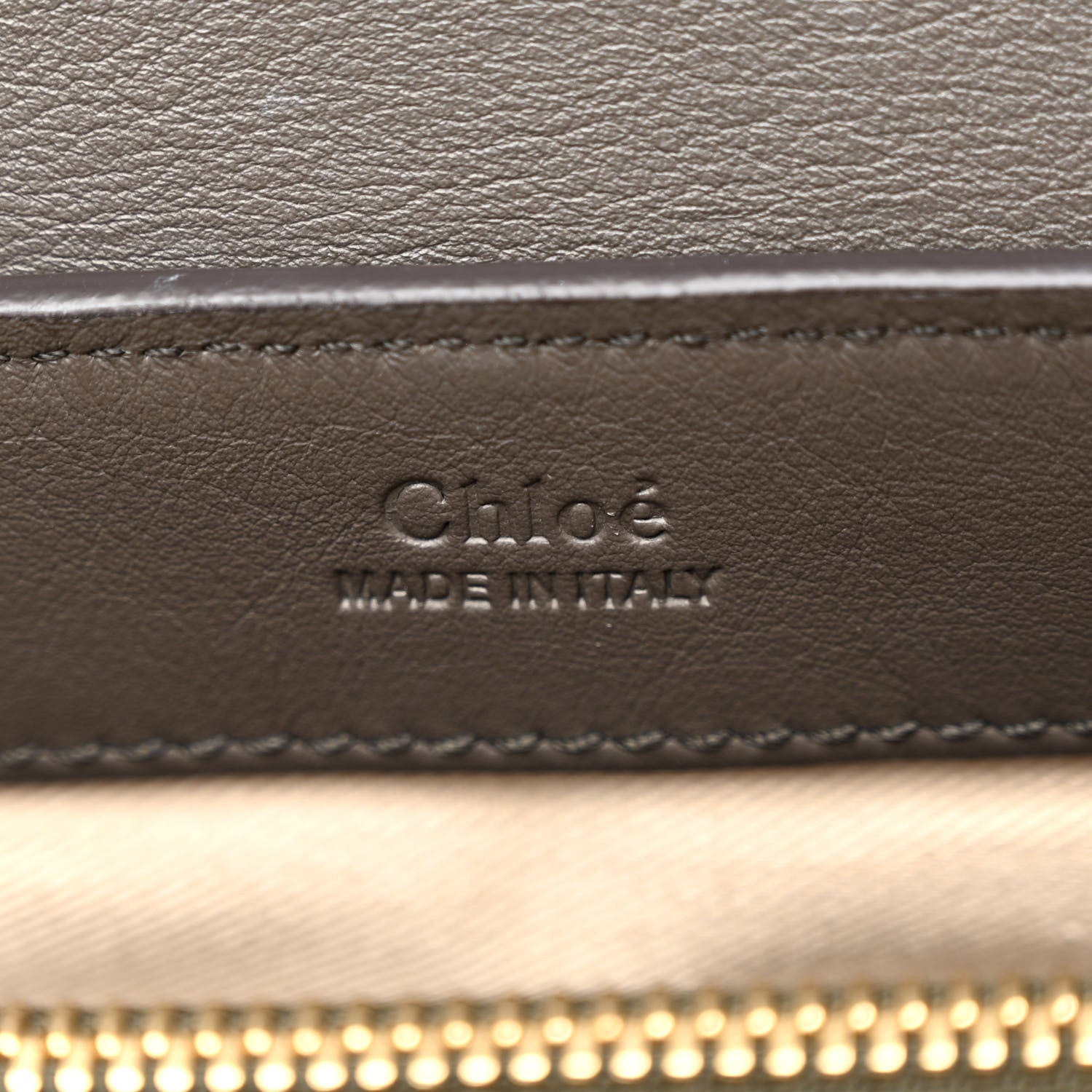 Chloe Calfskin Crocodile Embossed Small Faye Day Shoulder Bag Profound Brown 6 of 10