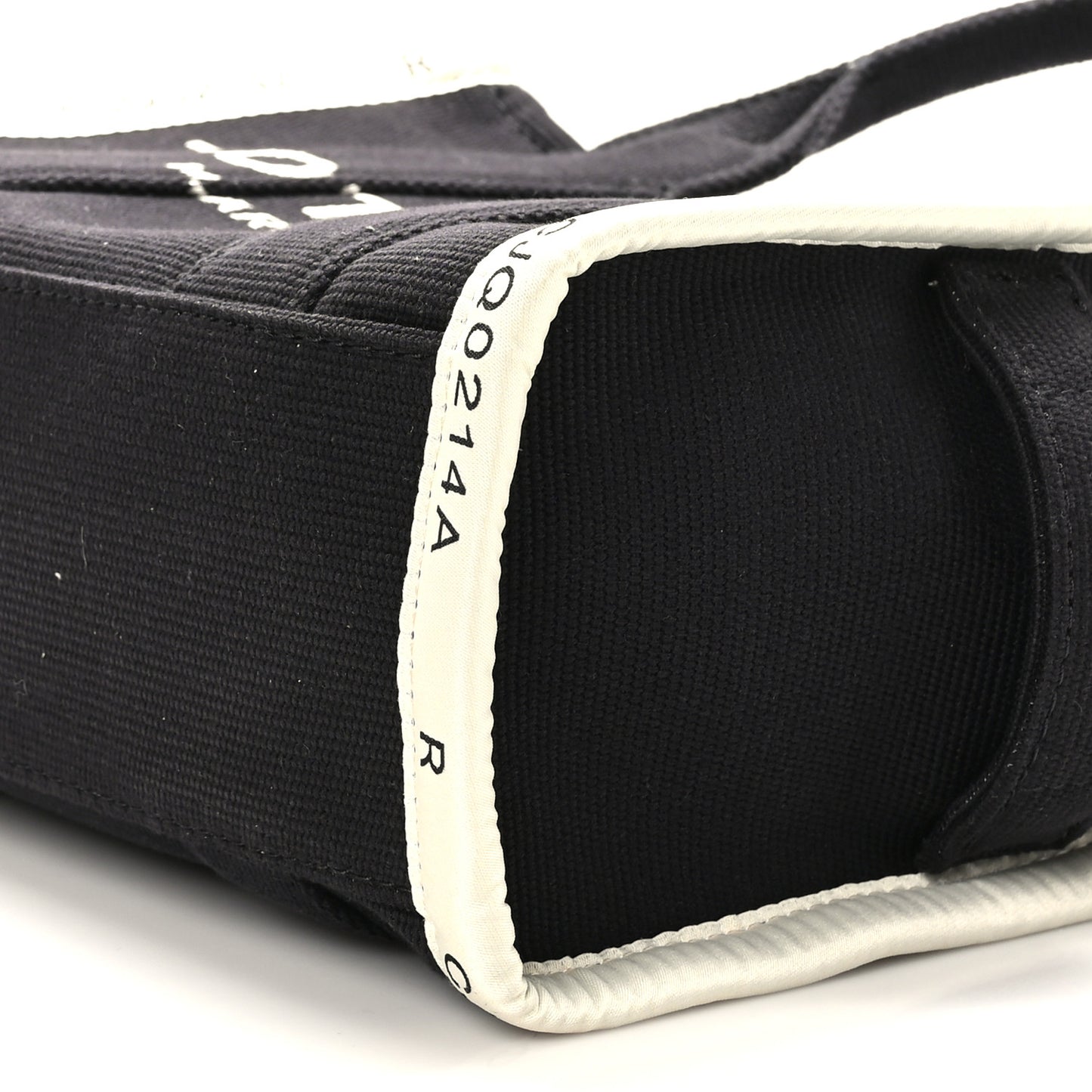 Cotton Canvas Small The Jacquard Tote Bag Black