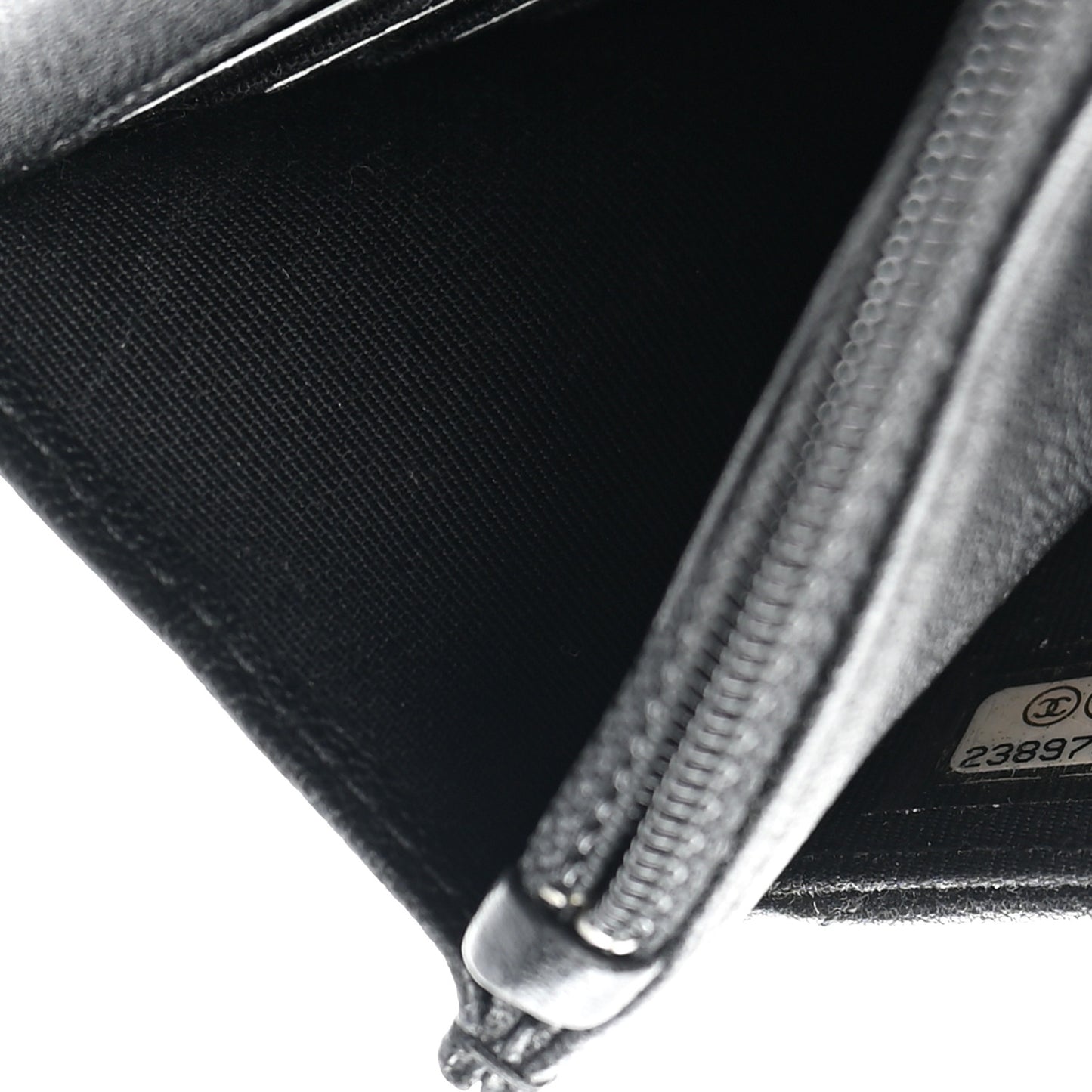 Sheepskin Chevron Reissue Wallet On Chain WOC So Black