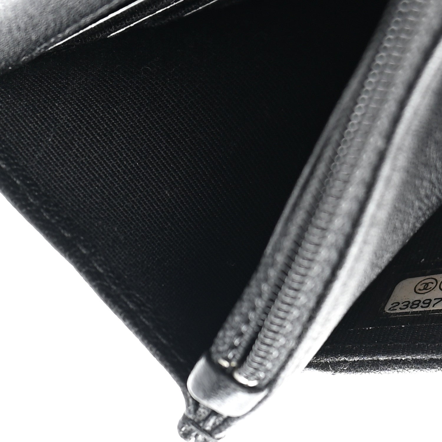 Chanel Sheepskin Chevron Reissue Wallet On Chain WOC So Black 8 of 10
