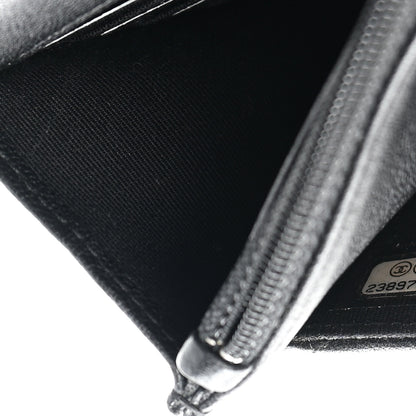 Chanel Sheepskin Chevron Reissue Wallet On Chain WOC So Black 8 of 10