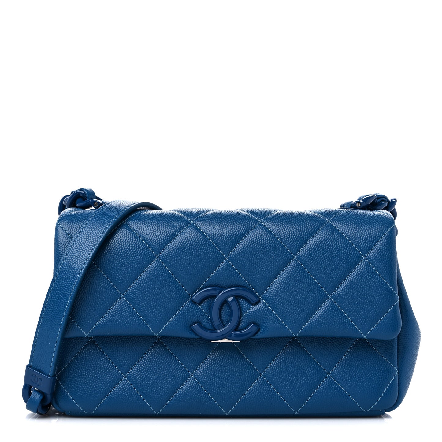 Caviar Quilted My Everything Small Flap Blue