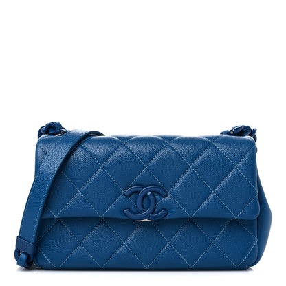 Chanel Caviar Quilted My Everything Small Flap Blue 1 of 9