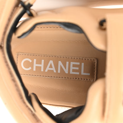 Chanel Lambskin Puffer Dad Sandals 36.5 Beige 7 of 8
