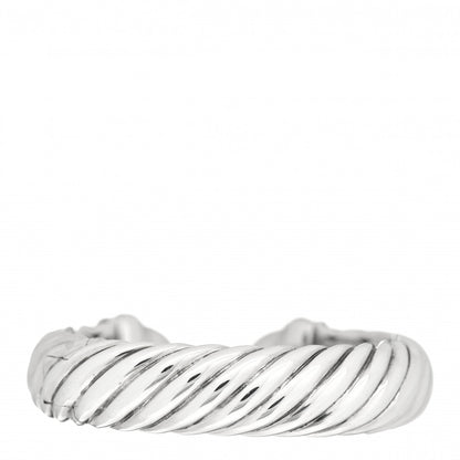 David Yurman Sterling Silver Diamond 15mm Waverly Bracelet 3 of 4