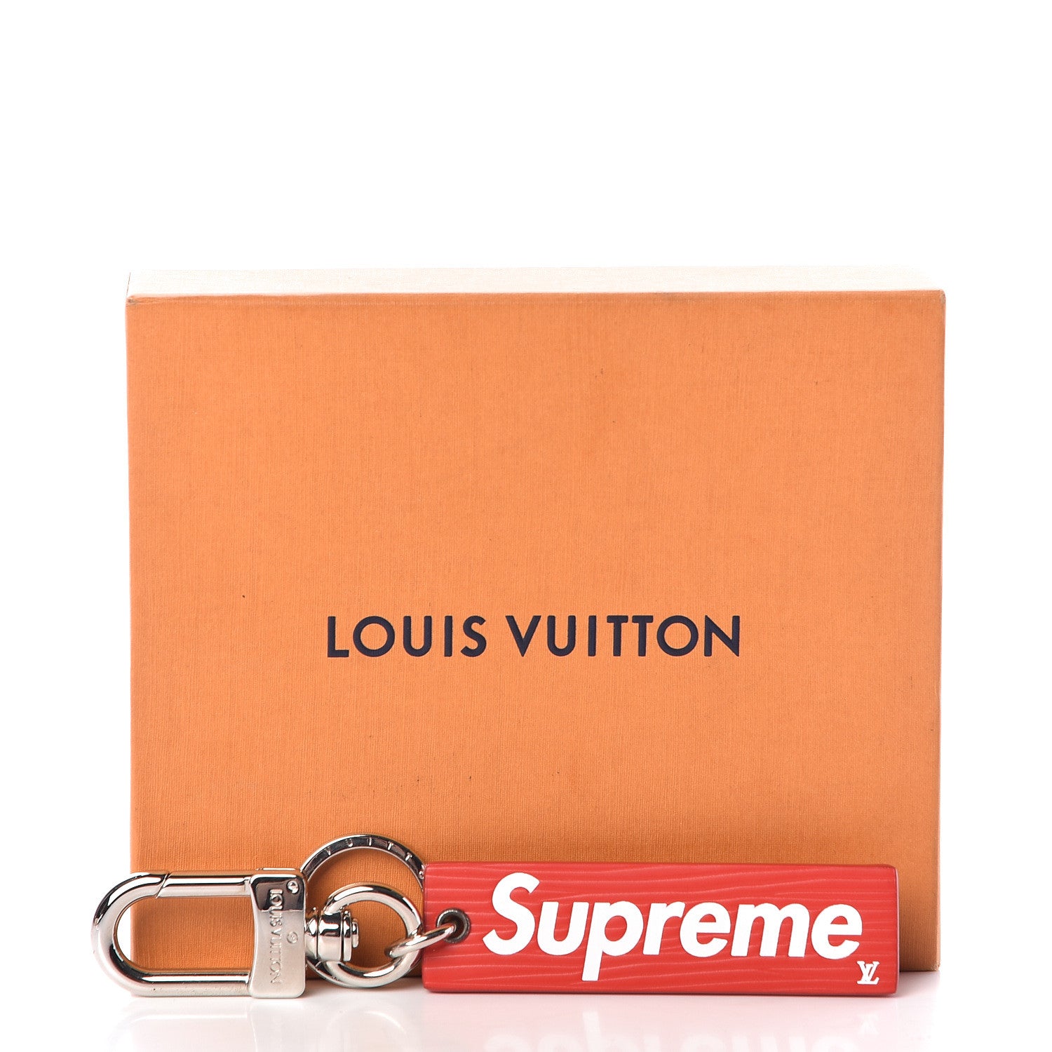 Louis Vuitton X SUPREME Epi Key Chain Bag Charm Red 481907