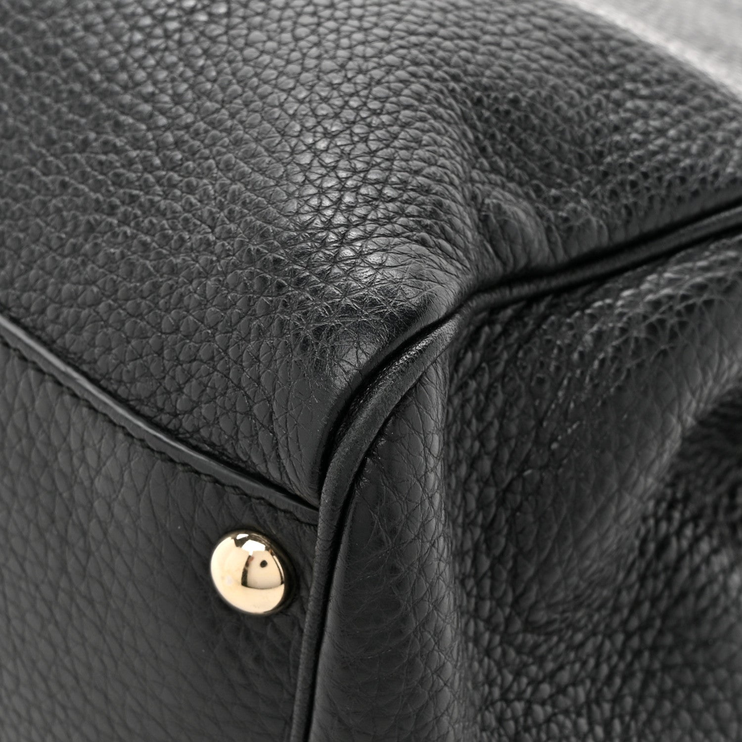 Gucci Cellarius Calfskin Mini Bamboo Shopper Tote Black 14 of 15