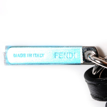 Fendi Fox Mink Rabbit Fur Vitello Flamingo Kooky Monster Bag Bug Charm Zucca Multicolor Black 5 of 6