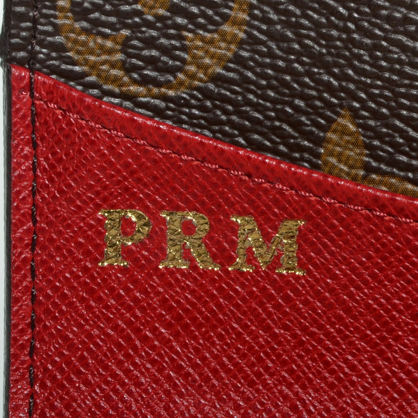 Monogram Emilie Wallet Red