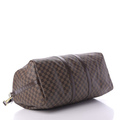 Louis Vuitton Damier Ebene Keepall Bandouliere 55 3 of 19