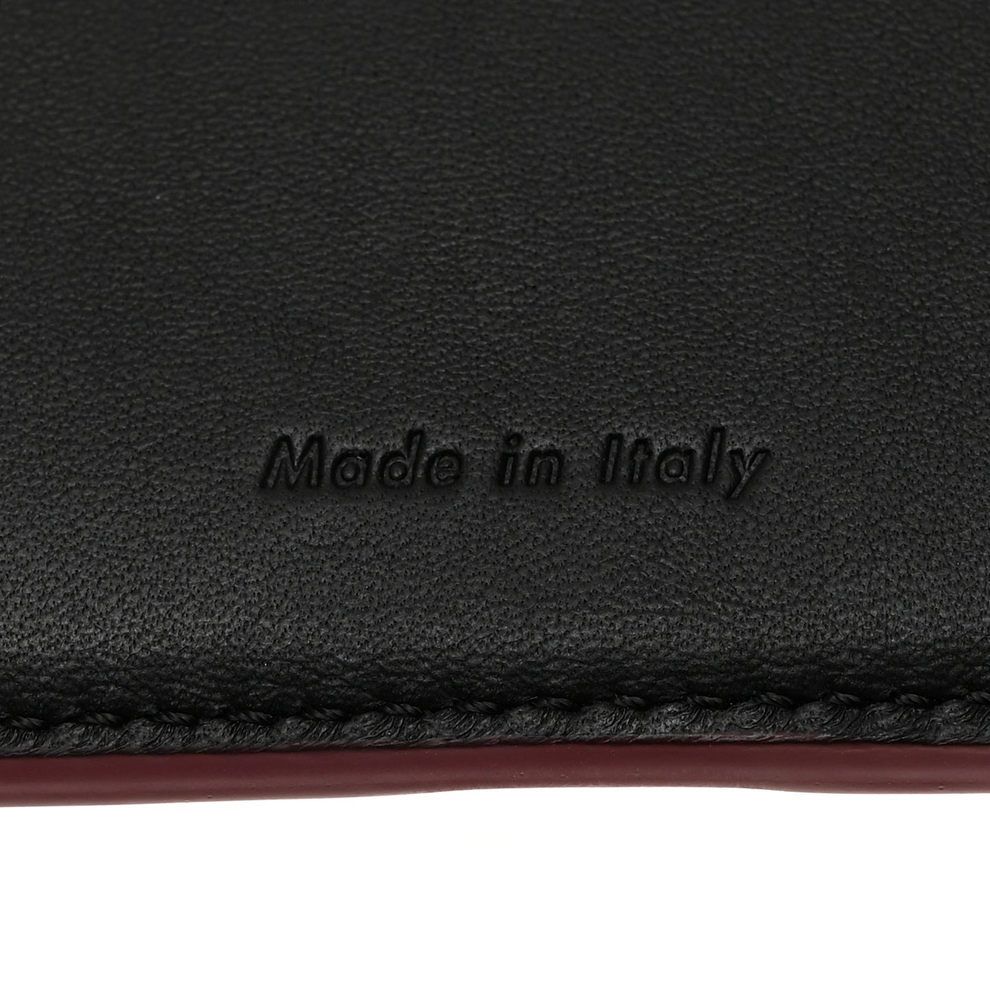 Smooth Calfskin Medium Multifunction Strap Wallet Coquelicot