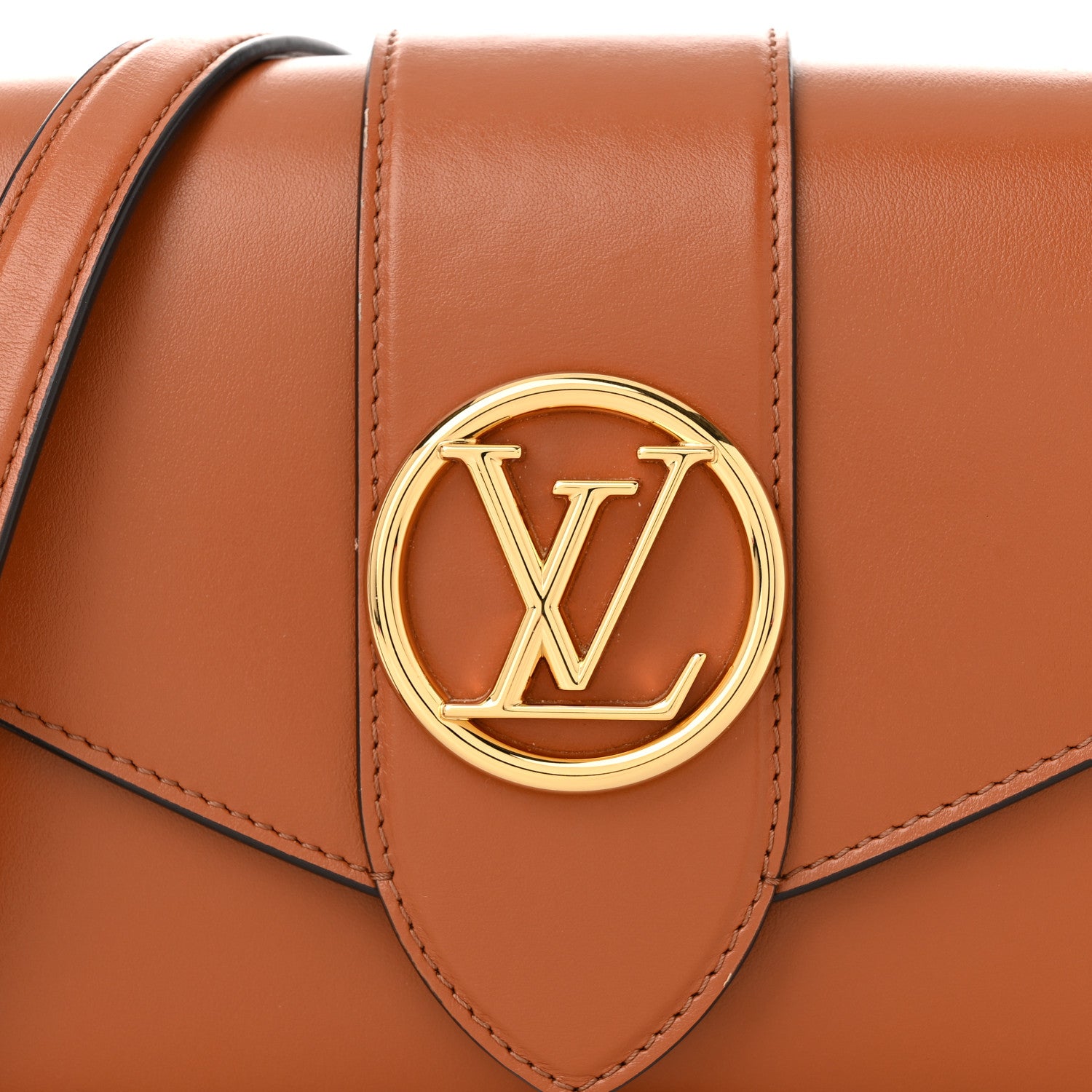 Louis Vuitton Smooth Calfskin LV Pont 9 Golden Siena 7 of 10