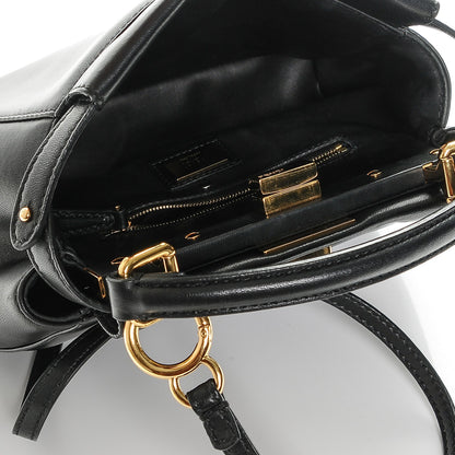 Fendi Nappa Mini Peekaboo Iconic Satchel Black 6 of 8