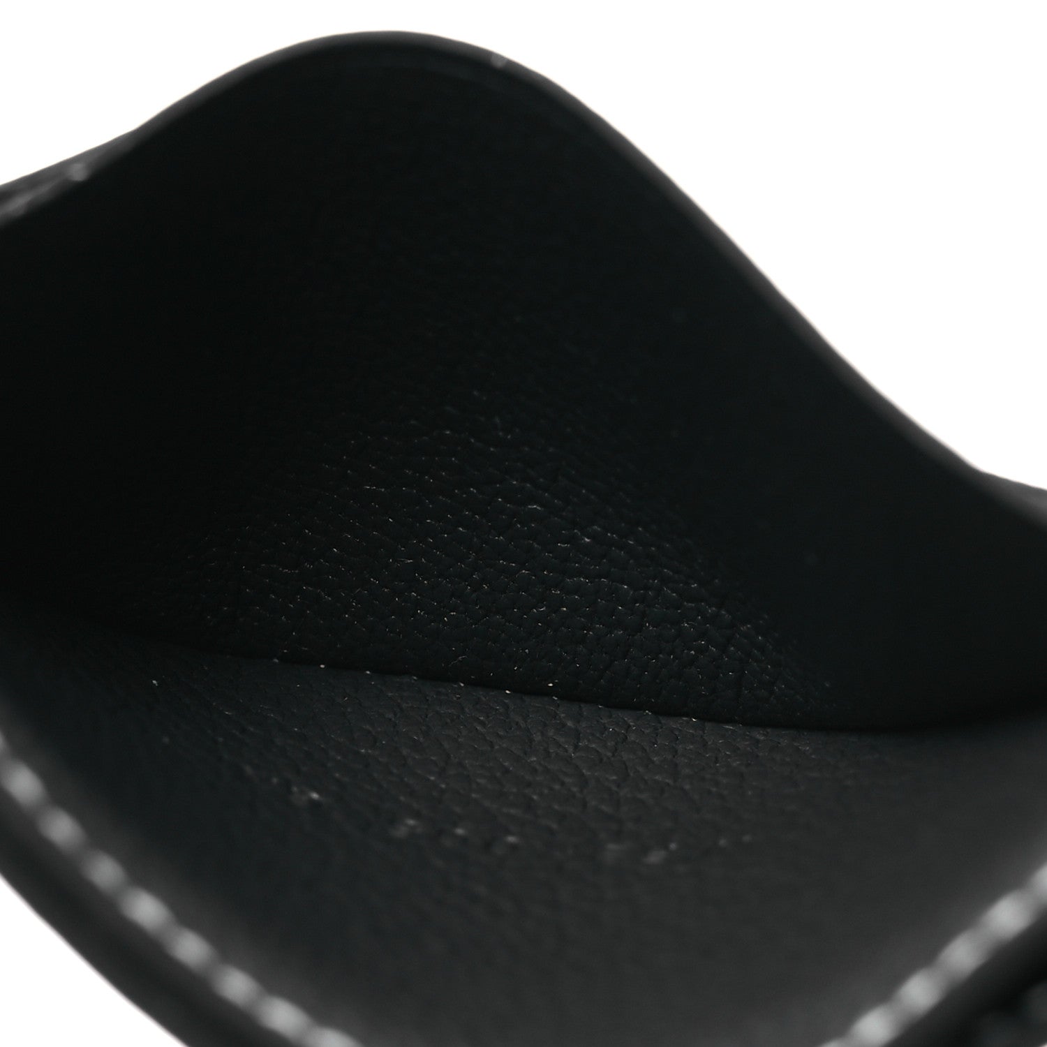 Hermes Evergrain H Sellier Card Holder Black 5 of 10