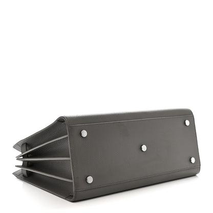 Saint Laurent Grained Calfskin Small Sac De Jour Fog 4 of 19