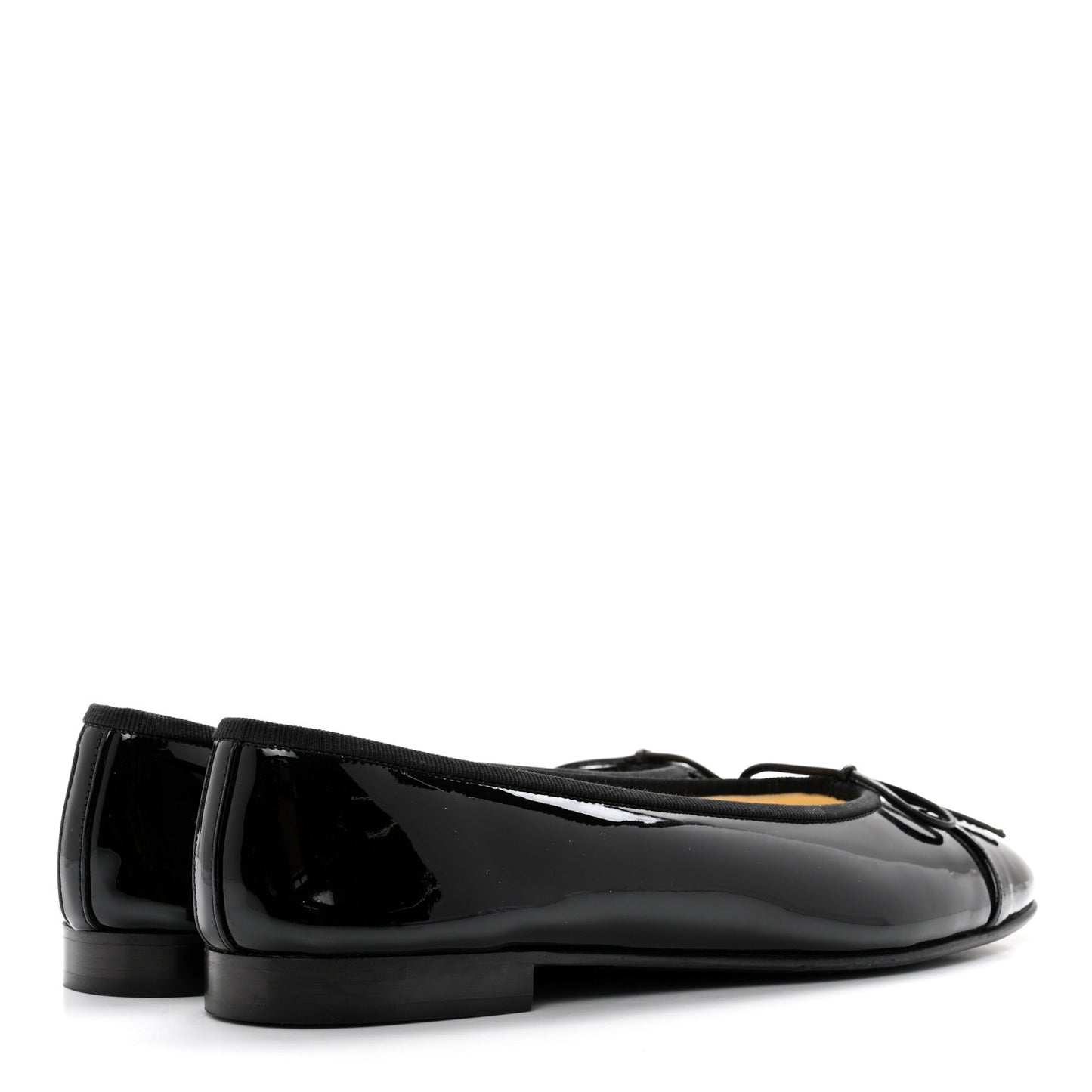Patent CC Cap Toe Ballerina Flats 37.5 Black