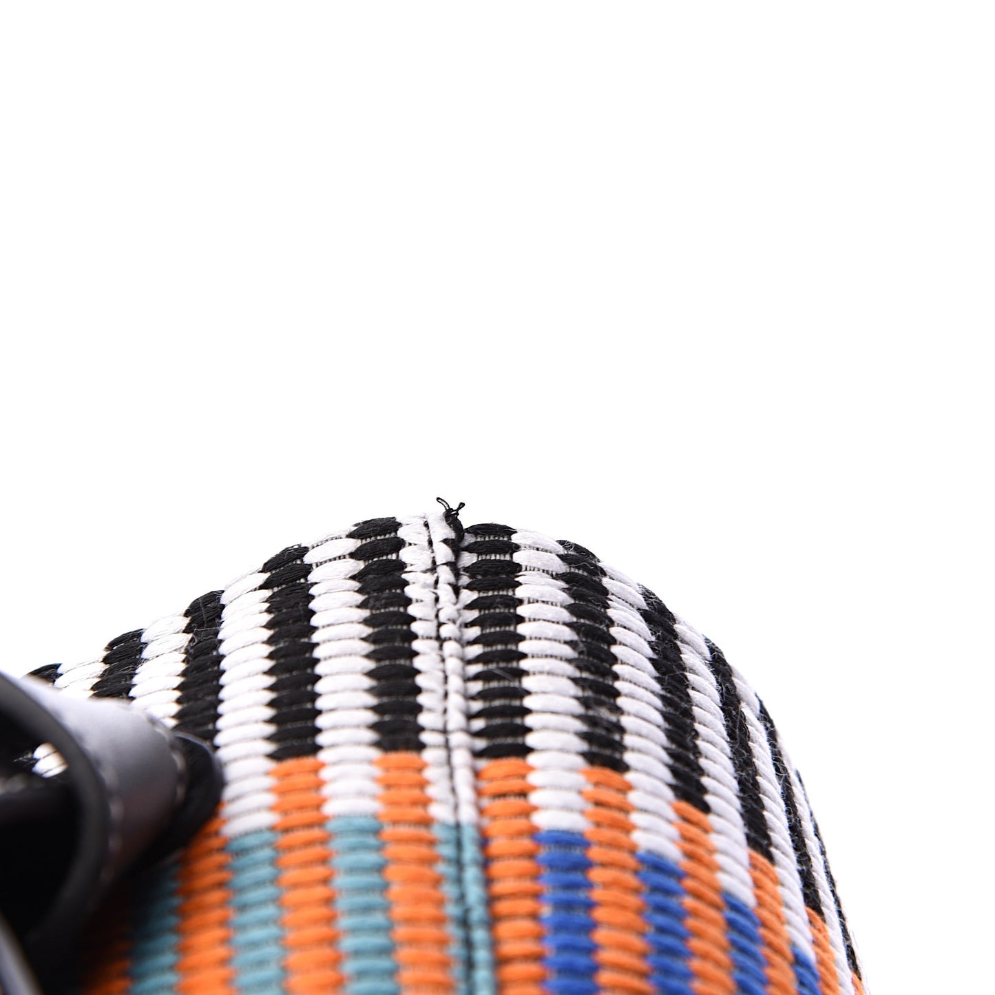 Woven Canvas Small Twisted Cabas Multicolor