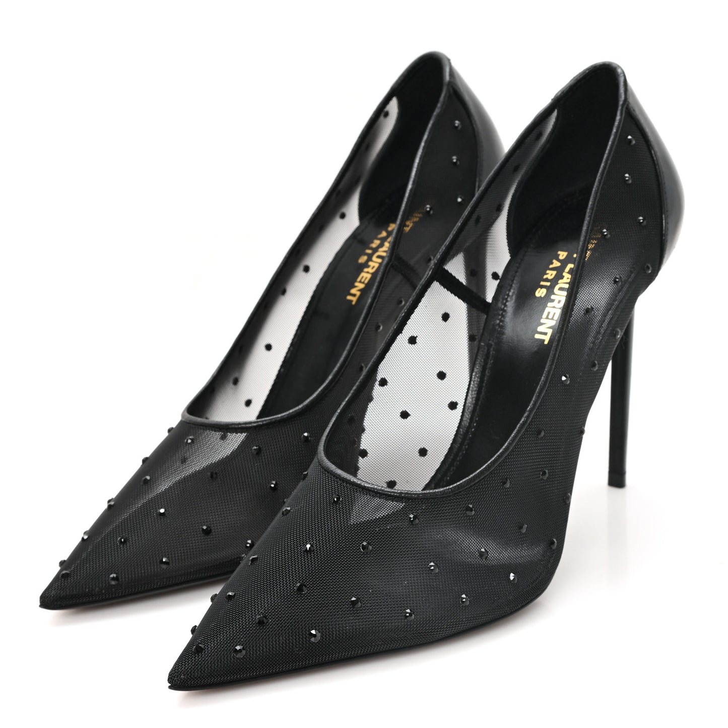 Rhinestone Mesh 105 Anja Pumps 38 Black