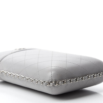 Chanel Lambskin Quilted Chain Around Phone Holder Grey 6 of 11