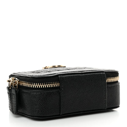 Chanel Caviar Chevron Quilted Mini Boy Clutch With Chain Black 4 of 10