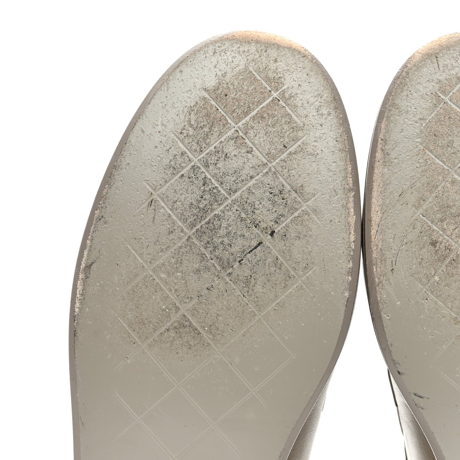 Chanel Lambskin Quilted CC Turnlock Loafers 39.5 Grey 8 of 11