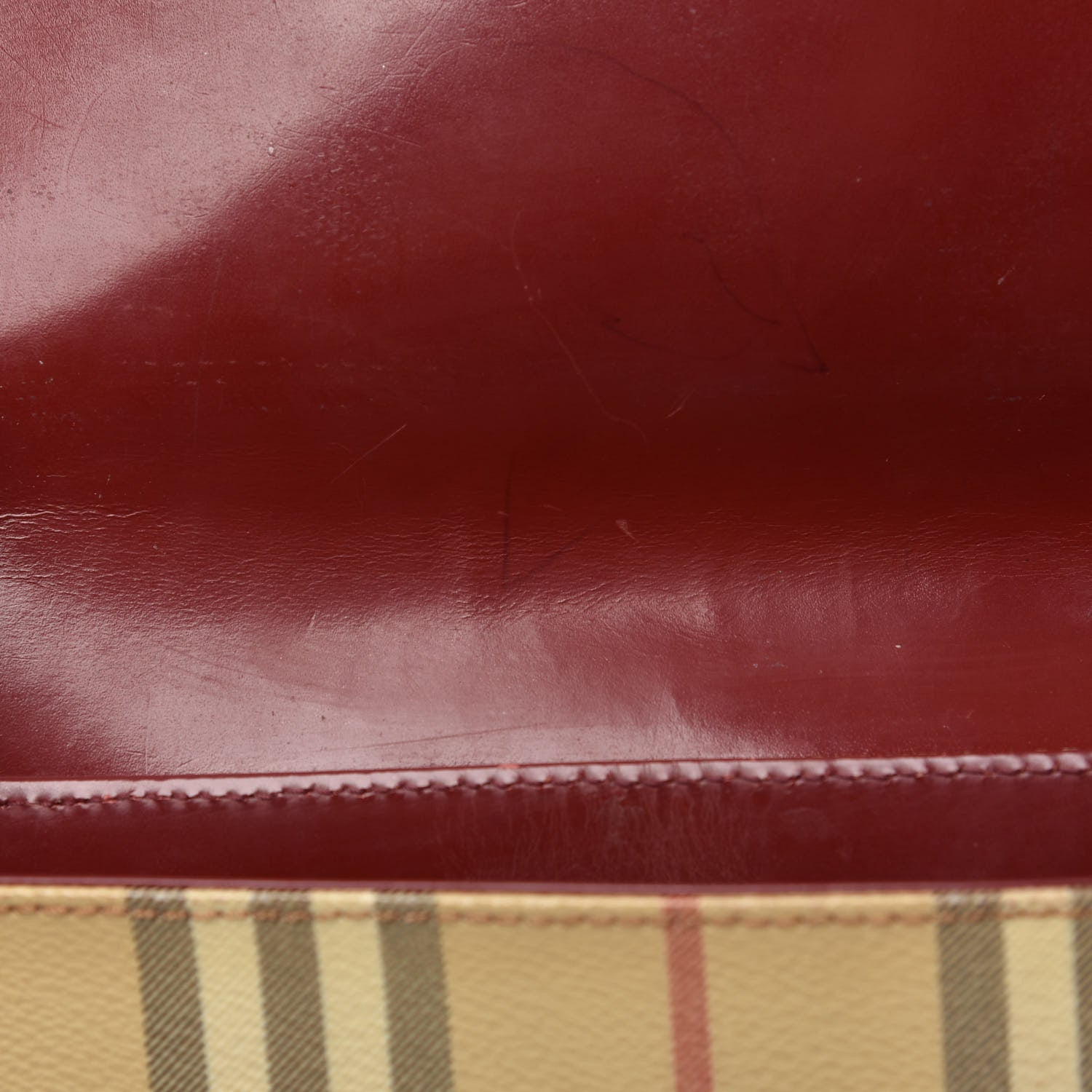 Burberry Haymarket Check Shoulder Bag Military Red 15 of 17