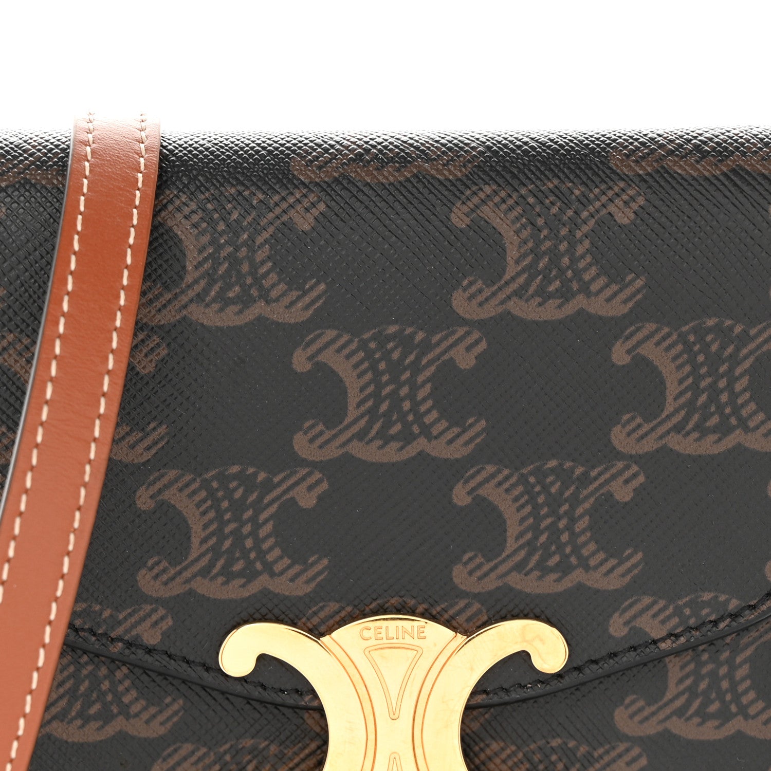 Celine Triomphe Canvas Phone Pouch 7 of 13