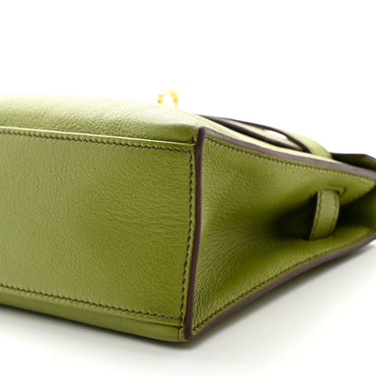 Hermes Swift Kelly Pochette Clutch Vert Anis 10 of 13