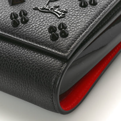 Christian Louboutin Calfskin Spikes Loubinthesky Paloma Clutch Black 10 of 10