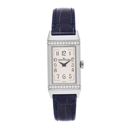 Jaeger-LeCoultre Stainless Steel Alligator Diamond 20mm Reverso One MonoFace Quartz Watch Q3288420 1 of 4