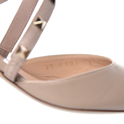 Valentino Garavani Nappa Rockstud Criss Cross 55mm Mules 40 Poudre 8 of 9