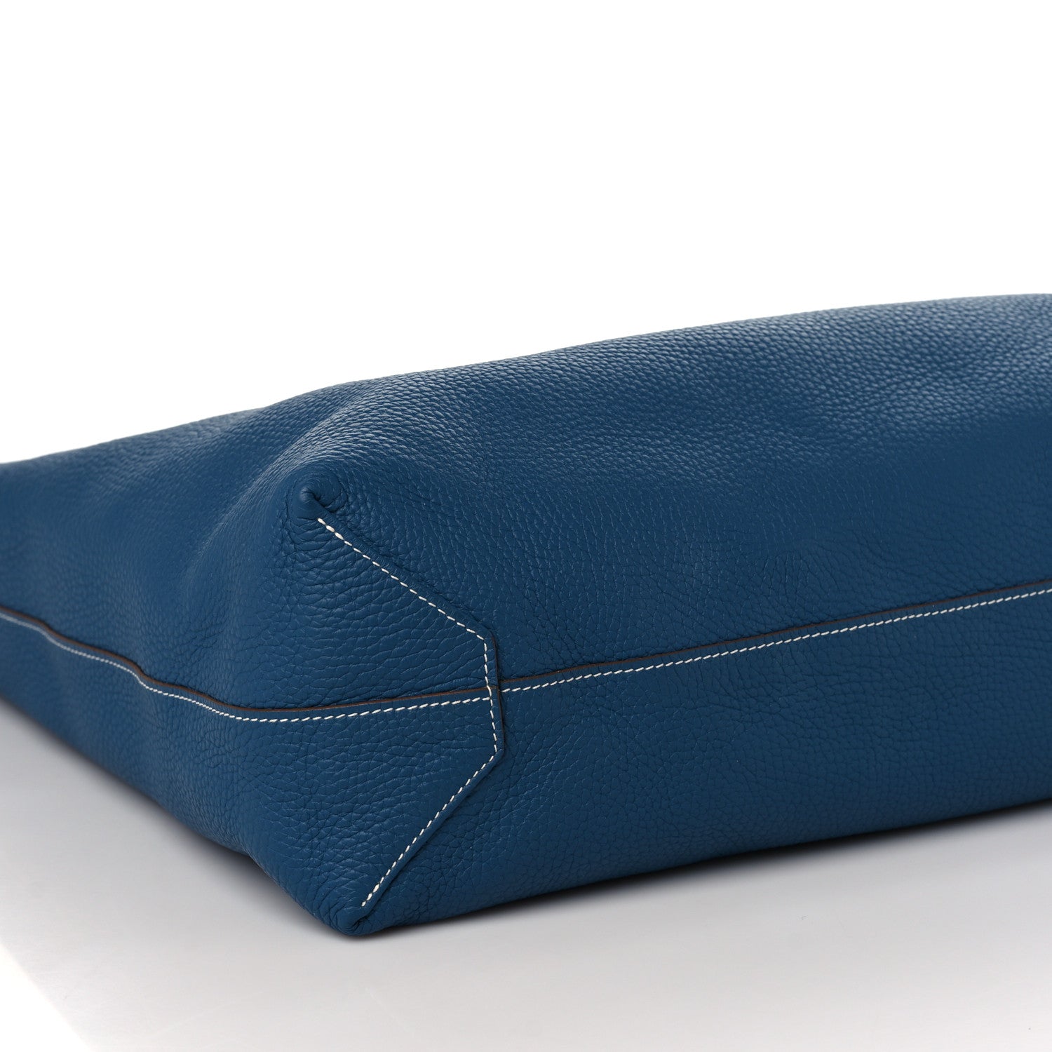 Hermes Taurillon Clemence Double Sens 45 Reversible Tote Menthe Bleu Thalassa 10 of 13