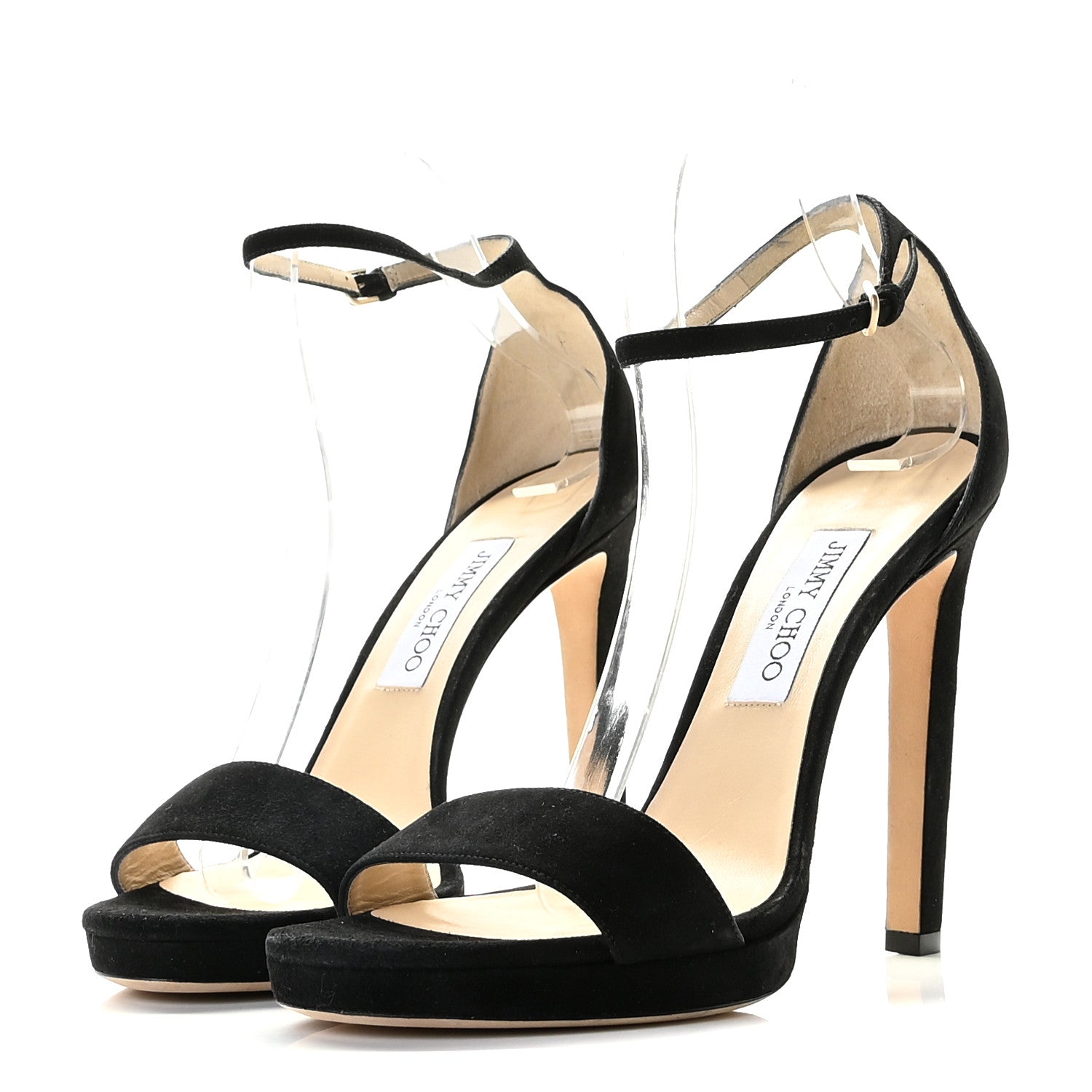 Jimmy Choo Suede Misty 120 Sandals 40 Black 2 of 12