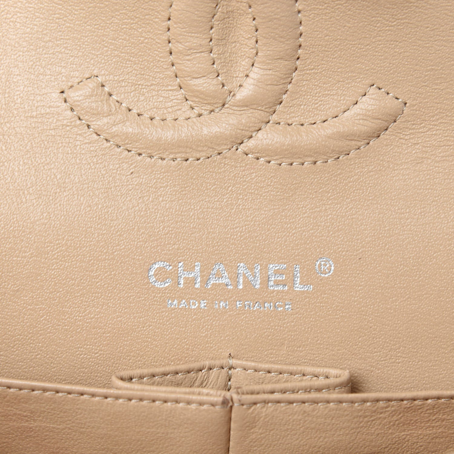 Chanel Caviar Quilted Medium Double Flap Beige Clair 14 of 17