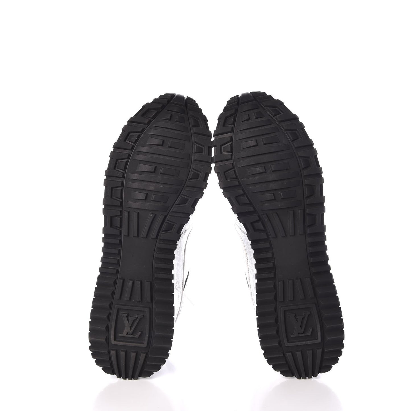 Metallic Python Run Away Sneakers 38.5 Silver