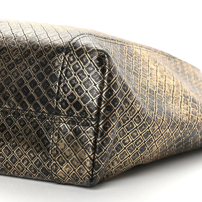 Bottega Veneta Calfskin Intrecciomirage Large Tote Black Gold 8 of 10