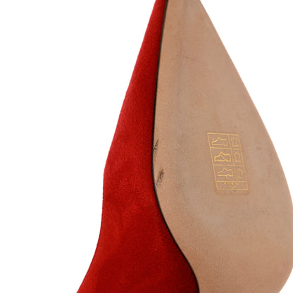 Jimmy Choo Suede Romy 100 Pumps 37 Red 10 of 10