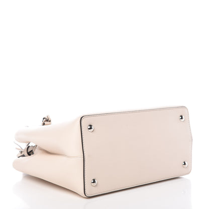 Fendi Vitello Dolce Century Petite 2Jours Tote Camelia Ghiaccio 4 of 10