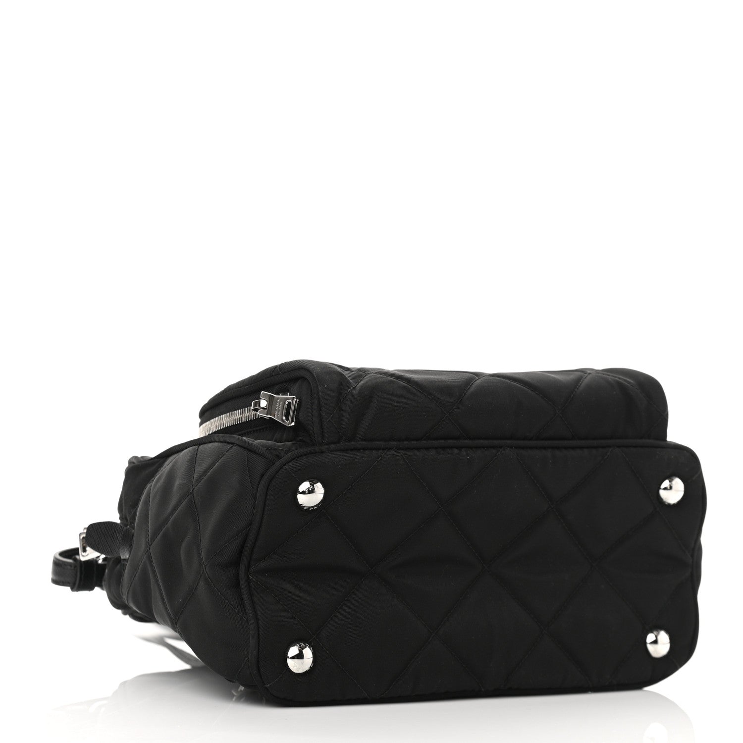 Prada Nylon Tessuto Impuntu Quilted Backpack Black 4 of 9