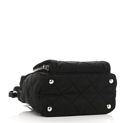 Prada Nylon Tessuto Impuntu Quilted Backpack Black 4 of 9